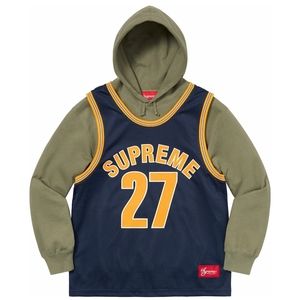 Supreme Basketball Jersey Hooded Sweatshirt